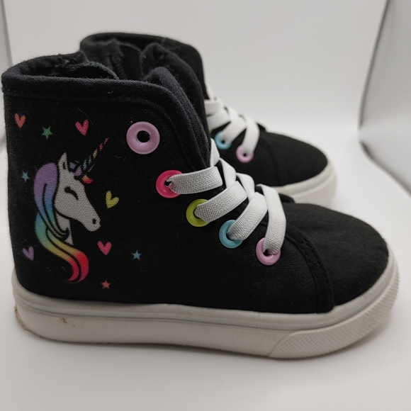 3/$25-FabKids Unicorn Toddler hightop runners - Picture 2 of 6